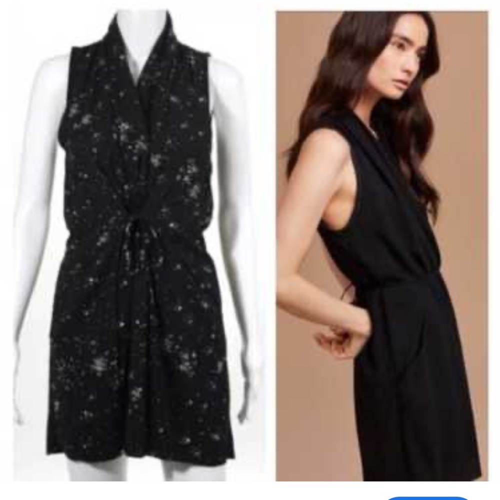 Aritzia Wilfred Sabine Splatter Dot Wrap Dress Sz S